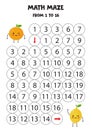 Math game for kids. Cute kawaii lemon and orange