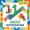 Math Intervention Concept for Early Learning and Numeracy Skills Royalty Free Stock Photo