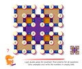 Math logic puzzle game for smartest. Find solution for all equations. Solve examples and write numbers in empty balls. Page for