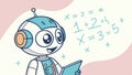 Math robot solving equations education and learning mathematics Generative AI