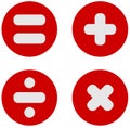 Math Symbols : Plus, Divide, Multiply, Equals PNG