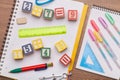 Math toy kids concept Royalty Free Stock Photo
