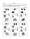 Math worksheet for children and adults