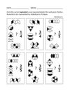 Math worksheet for children and adults
