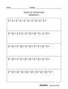 Math worksheet for children and adults