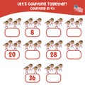 Counting in 4\'s with the American Independence Day Edition. A cute boy waving the USA flag joins the 4th July parade. Royalty Free Stock Photo