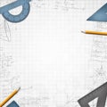 Mathematic school background illustration Royalty Free Stock Photo