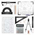 Mathematic Science Images Set