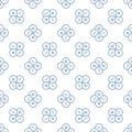 Mathematical Basic Symbols vector Math concept line seamless pattern