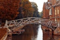 Mathematical bridge, Cambridge Royalty Free Stock Photo