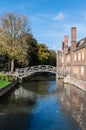 Mathematical Bridge, Cambridge, England Royalty Free Stock Photo