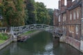 Mathematical Bridge, Cambridge Royalty Free Stock Photo