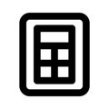 Mathematical calculations, calculation device, icon of calculator
