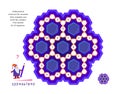 Mathematical crossword for smartest. Logic puzzle game for children and adults. Solve examples and write the numbers. Find