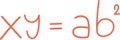 Mathematical Equation in Handwritten Style Royalty Free Stock Photo