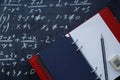 Mathematical equation and notebook