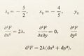 Mathematical Equations, Graphs, and Formulas Featuring Partial Derivatives, Calculus, and Advanced Mathematics Concepts