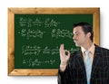 Mathematical formula genius geek Royalty Free Stock Photo