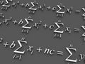 Mathematical formulas. Royalty Free Stock Photo