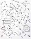 Mathematical formulas Royalty Free Stock Photo