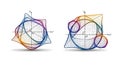 AI-Generated 3D Parametric Curves Royalty Free Stock Photo