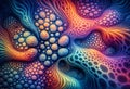 Reaction Diffusion Patterns Showing Mathematical Systems in Nature Royalty Free Stock Photo