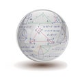 Mathematical sphere Royalty Free Stock Photo