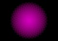 Mathematical symbol, purple lotus logo. Mandala design. Flower of Life. Sacred Geometry. Pattern of rotating circles. Balance