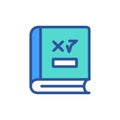 Mathematics Book Icon for Learning Royalty Free Stock Photo