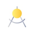 Mathematics class flat gradient two-color ui icon Royalty Free Stock Photo