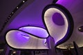 Mathematics Gallery at the Science Museum, London, UK, designed by Zaha Hadid. Installation inspired by mathematical models
