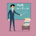 Mathematics Learning Concept Illustration. Royalty Free Stock Photo
