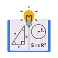 Mathematics Lesson Symbols, Education, Schooling and Learning Elements, Back to School Concept Flat Style Vector