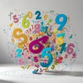 Mathematics Numbers for tute covers Royalty Free Stock Photo