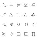 Mathematics Vector Icons 7