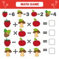 Mathematics worksheet for kids. Count educational children activity