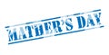 Mathers day blue stamp Royalty Free Stock Photo