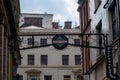 Mathew Street sign which is part of the Cavern Quarter in Liverpool Royalty Free Stock Photo