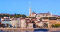 Mathias Church Full Moon - Budapest Royalty Free Stock Photo