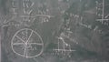 maths blackboard background texture image Royalty Free Stock Photo