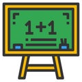 Maths icon line vector