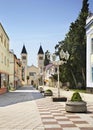 Matije Gupca street in Caplina. Bosnia and Herzegovina Royalty Free Stock Photo