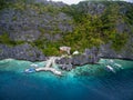 Matinloc Shrine, Matinloc Island in El Nido, Palawan, Philippines. Tour C route and Sightseeing Place. Royalty Free Stock Photo