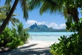 Matira Beach, Bora Bora, French Polynesia Royalty Free Stock Photo