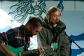 Matisyahu films a session in Brooklyn Royalty Free Stock Photo