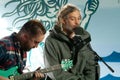 Matisyahu films a session in Brooklyn Royalty Free Stock Photo