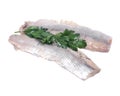 Matjes herring fillets in oil Royalty Free Stock Photo