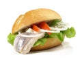 Matjes Herring - Fish Bun Royalty Free Stock Photo