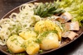 Matjes with Potatoes Royalty Free Stock Photo