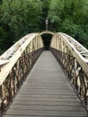 Matlock bath bridge with the sun on it